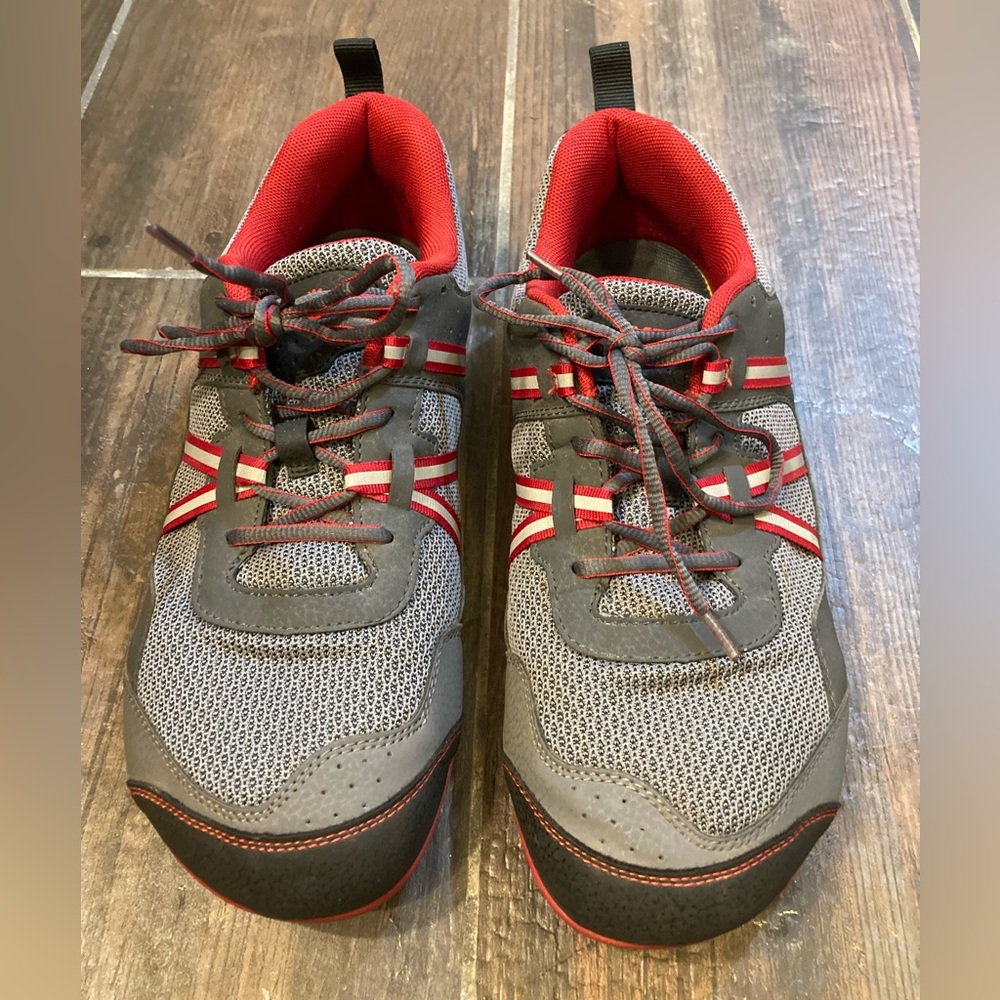 Xero Shoes Prio minimalist gray red men size 10